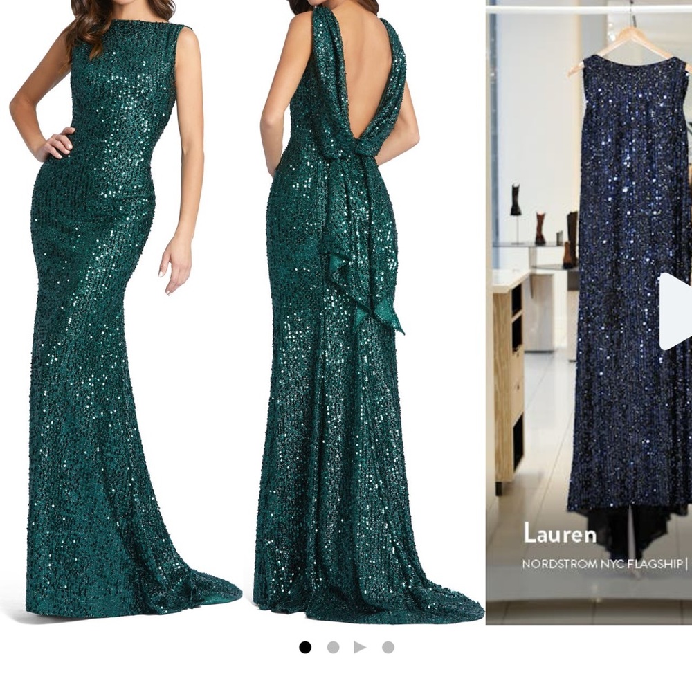 Beautiful Mac Duggal gown. Size 10. Worn once.